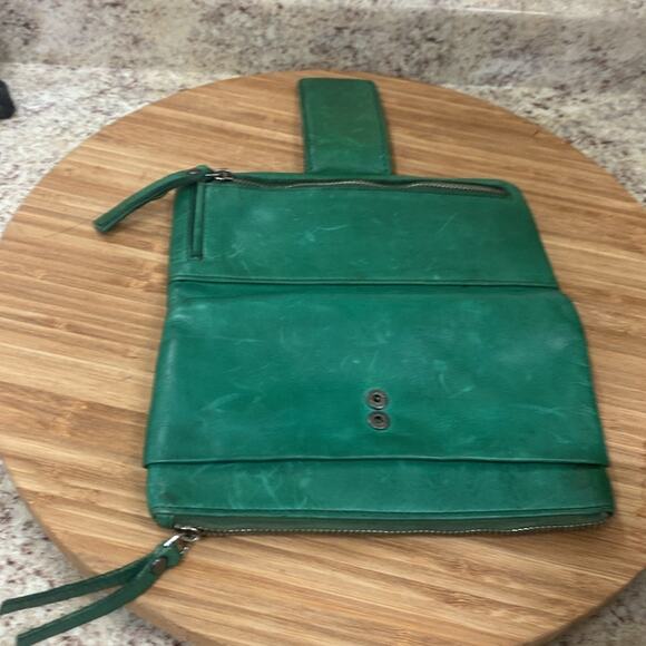 Genicci green distressed leather wallet - Picture 5 of 6